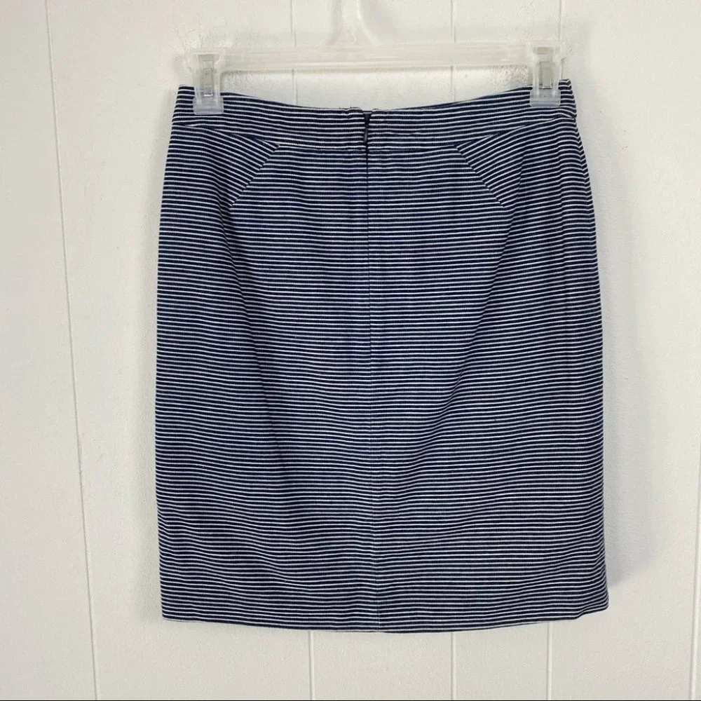 NWT Kate Spade Saturday Layover Skirt in Railroad Stripes Pencil Skirt - Picture 2 of 11